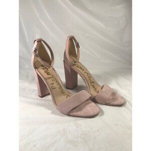 Sam Edelman Women’s “Yaro” Blush Pink Suede 4”Heel Sandals
